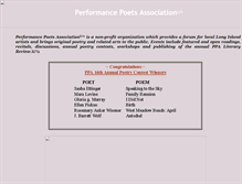 Tablet Screenshot of performancepoets.org